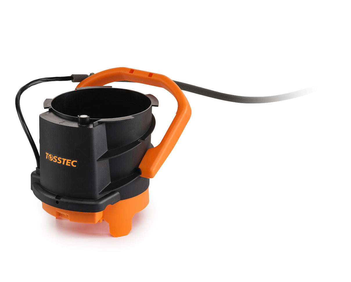Der TOSSTEC Biopoolroboter TT-BS mit Sauggehäuse montiert ohne Schwimmer
