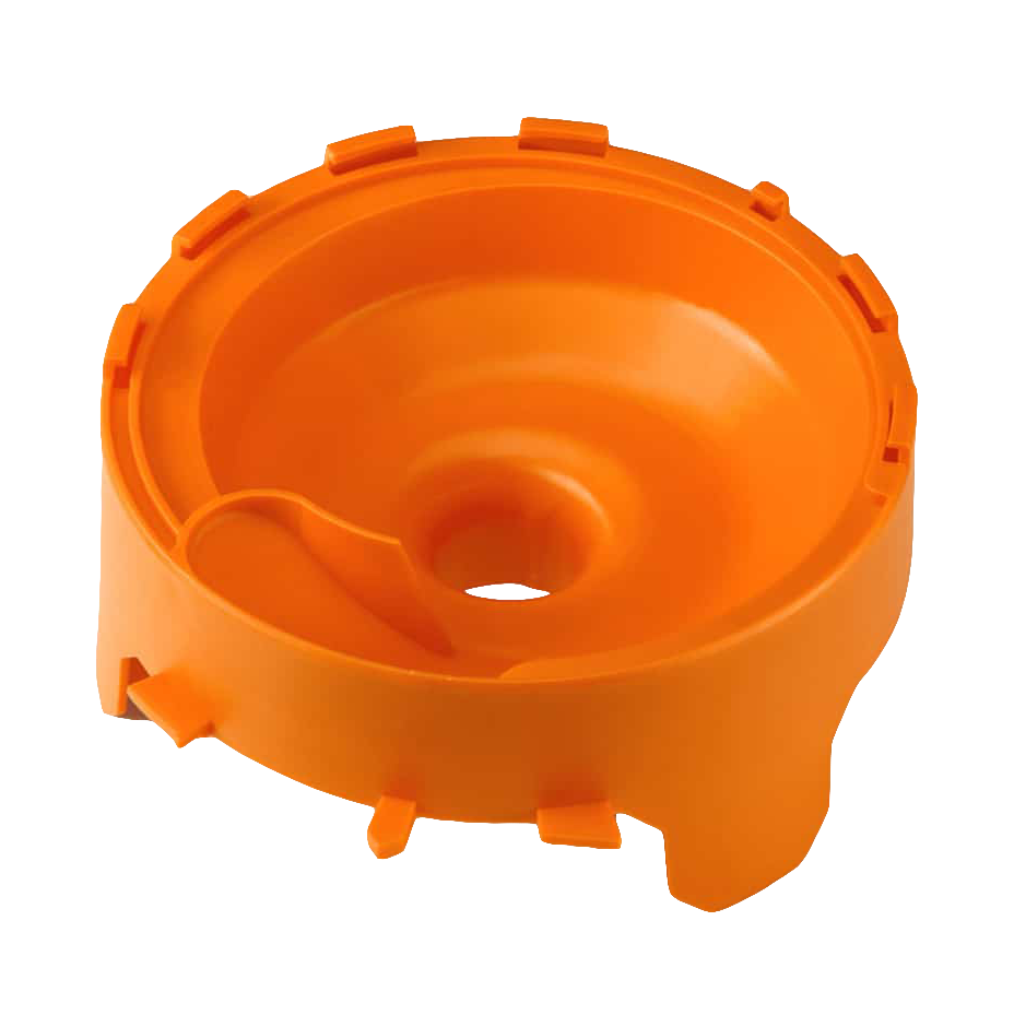 TOSSTEC Sauggehäuse in orange von oben