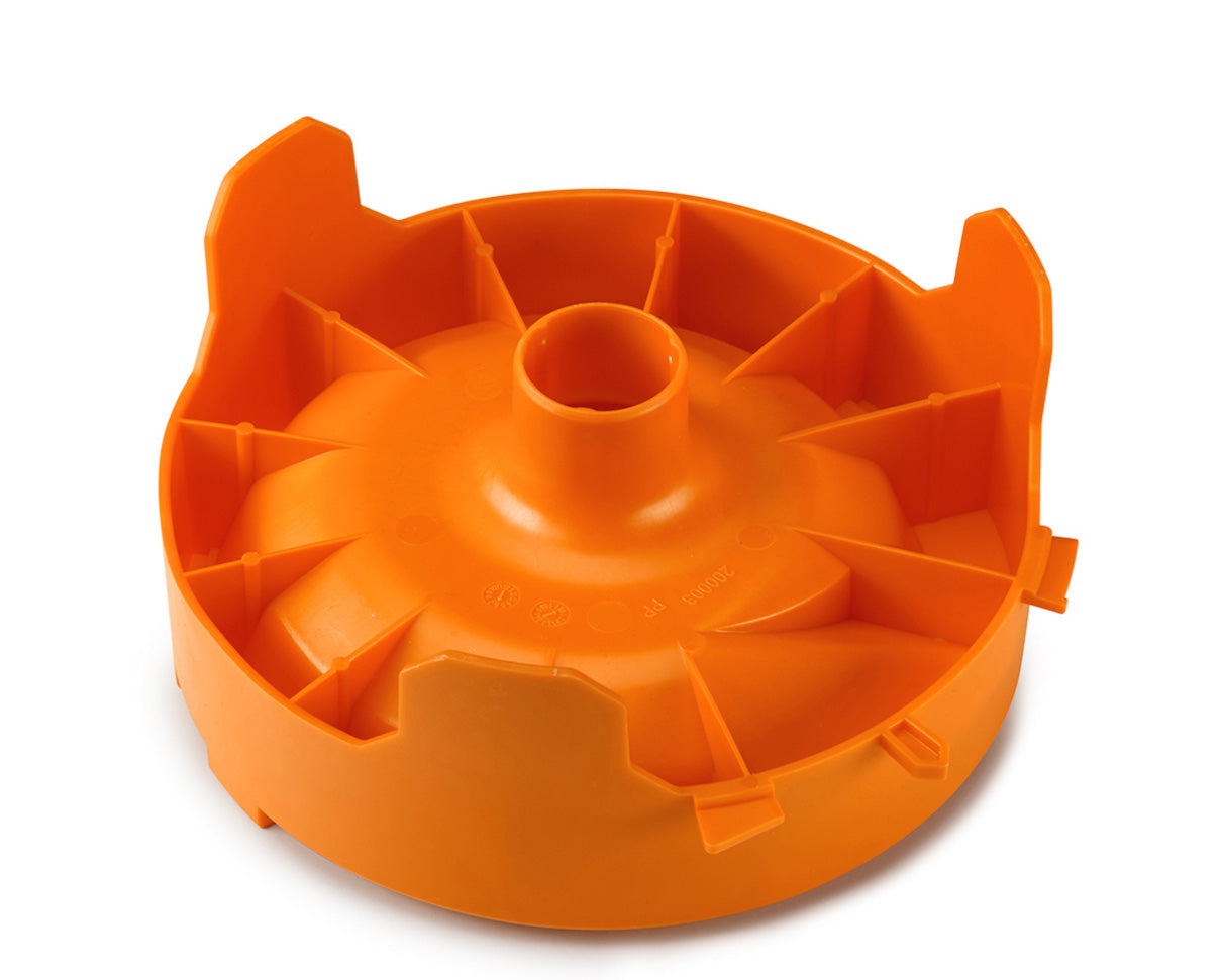 TOSSTEC Sauggehäuse orange von unten